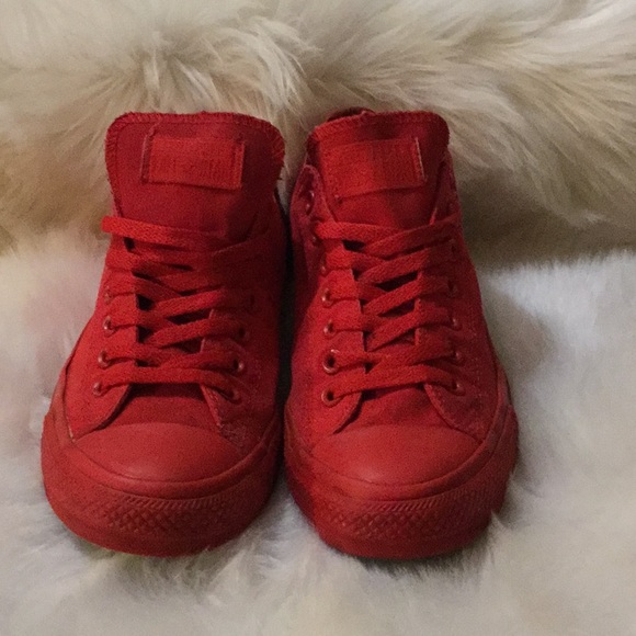 all red chucks
